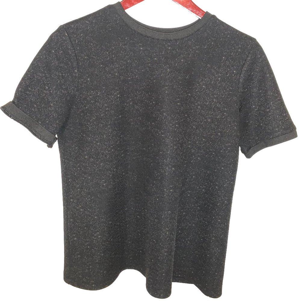 Forever 21 Contemporary Collection T-Shirt, Black and Gold